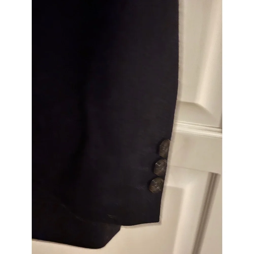 Andrew Fezza Assets Mens Black 100% Virgin Wool Blazer Sport Coat Jacket‎ 81262E